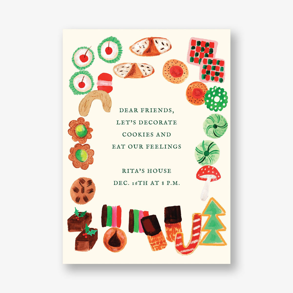 Festive Delights Holiday Invitation