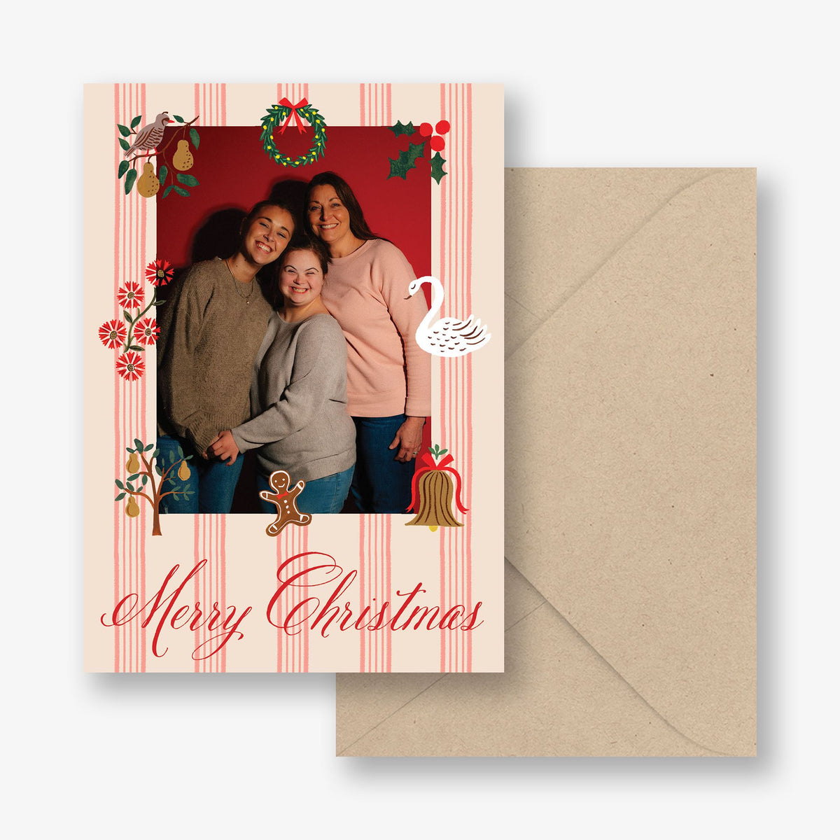 Yuletide Frame Holiday Photo Card