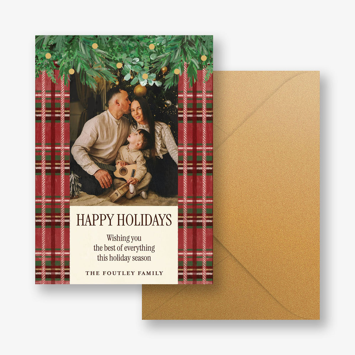 Holiday Lodge Holiday Photo Card