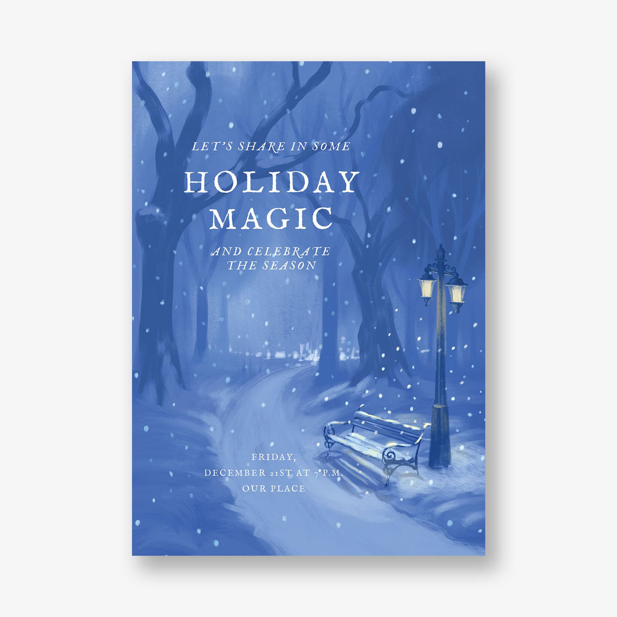 A Winter Night Holiday Invitation