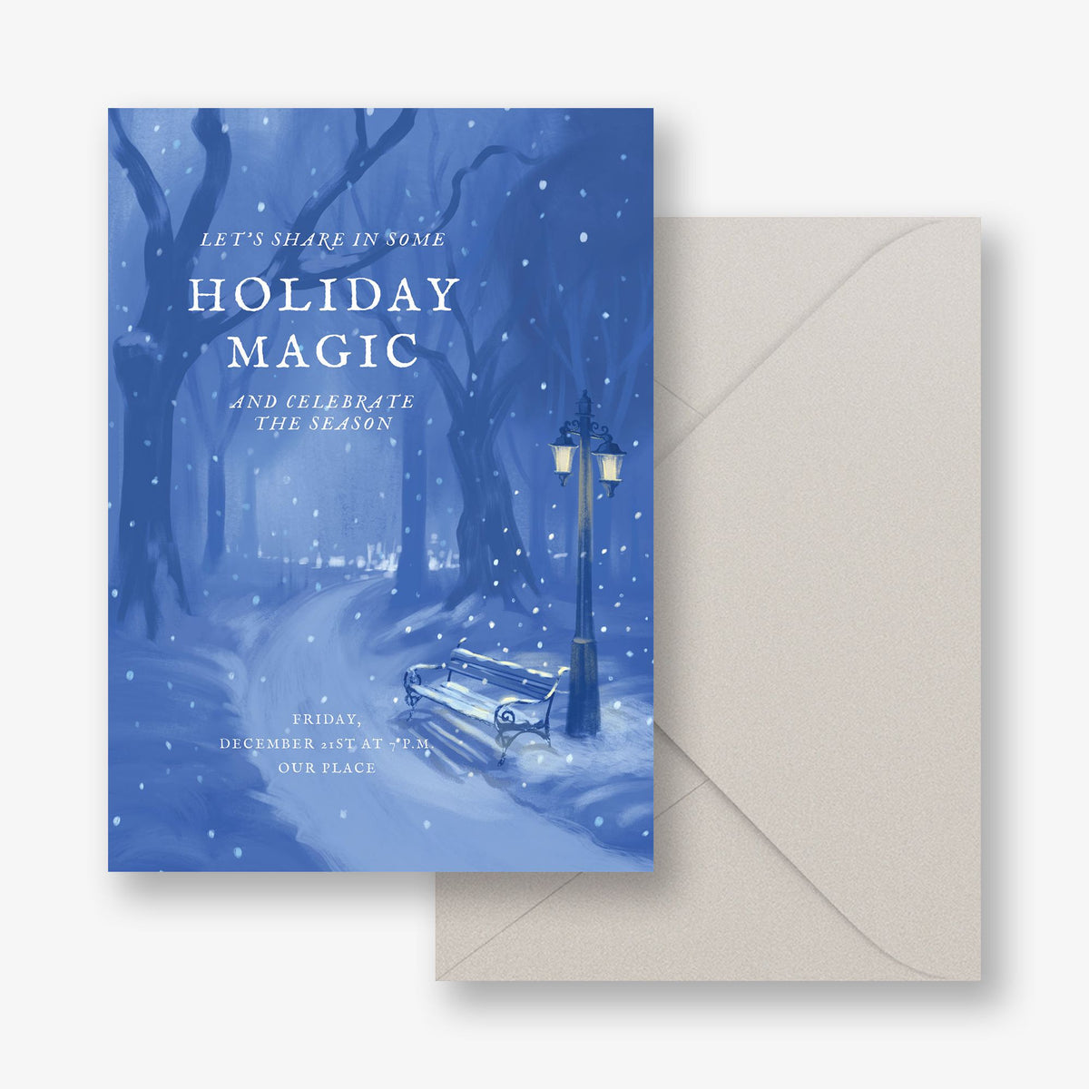 A Winter Night Holiday Invitation