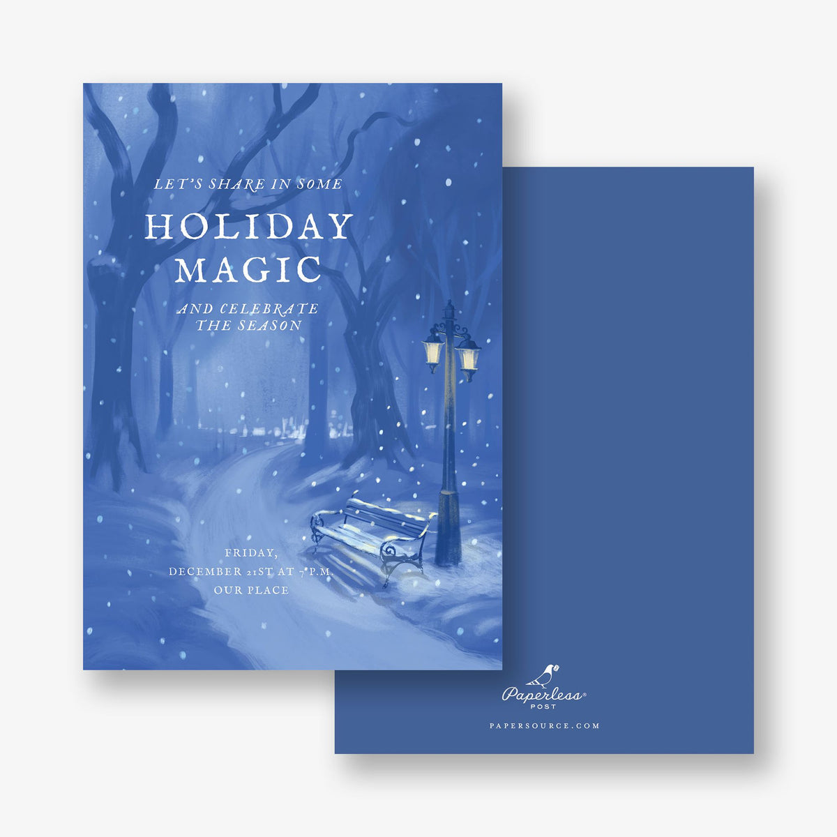 A Winter Night Holiday Invitation