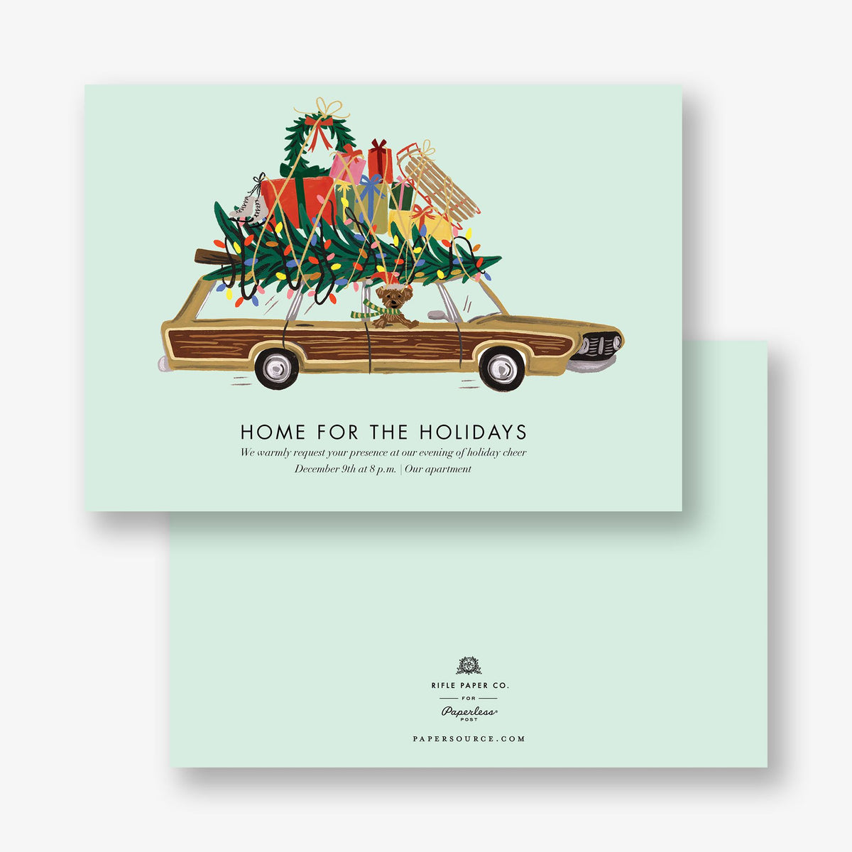 Festive Cargo Holiday Invitation
