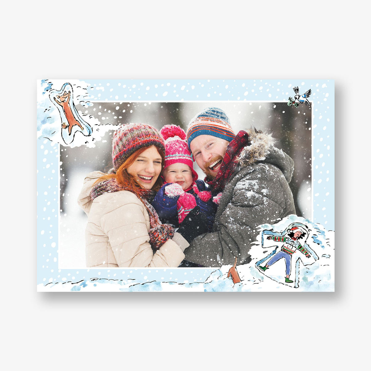 Snow Angel Holiday Photo Card