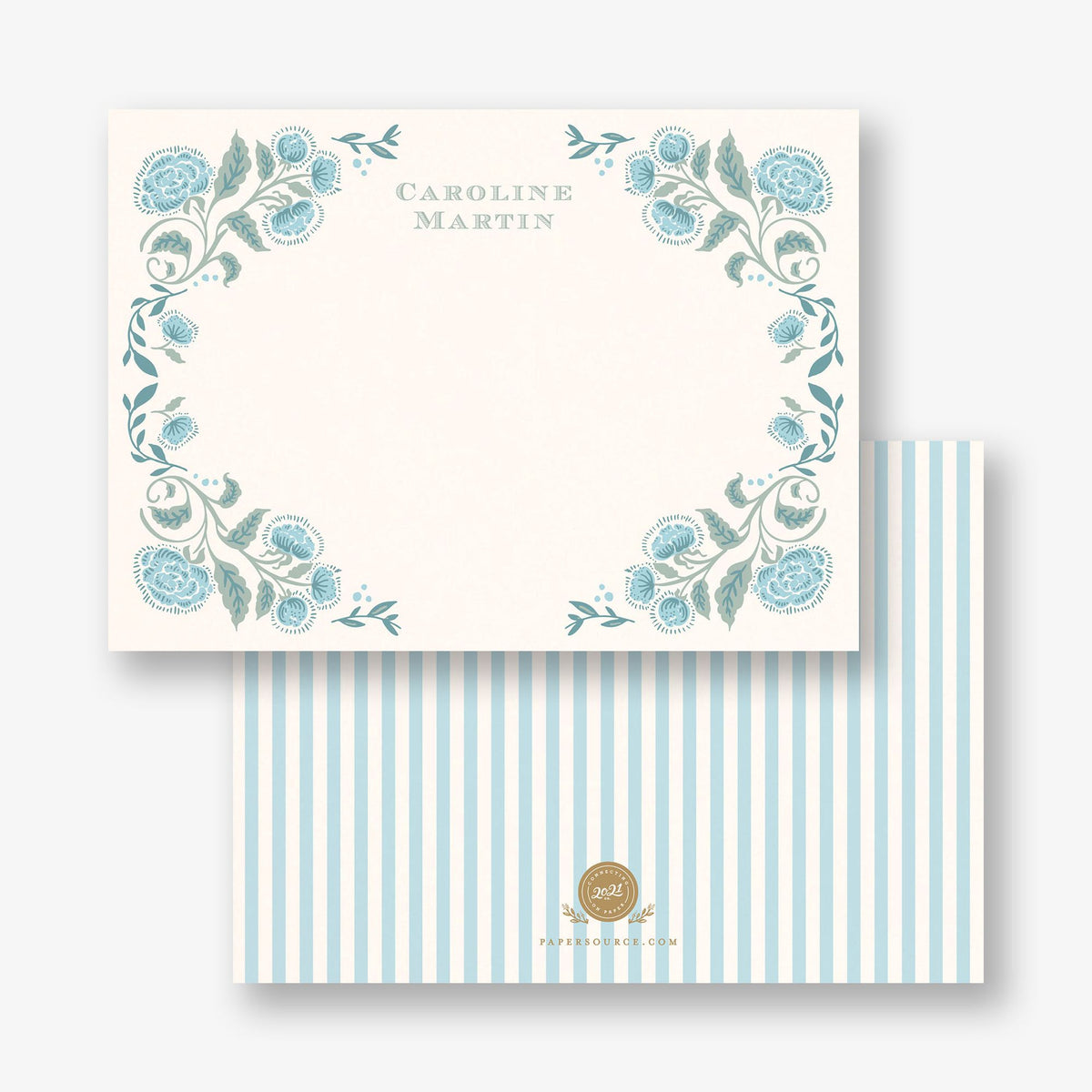 Brocade Floral Stationery
