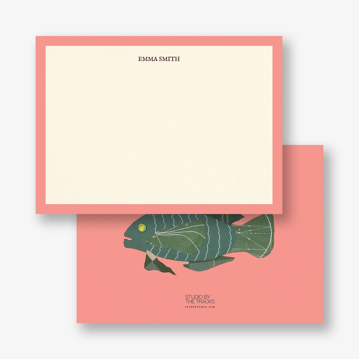 Papier Collé Fish I Stationery