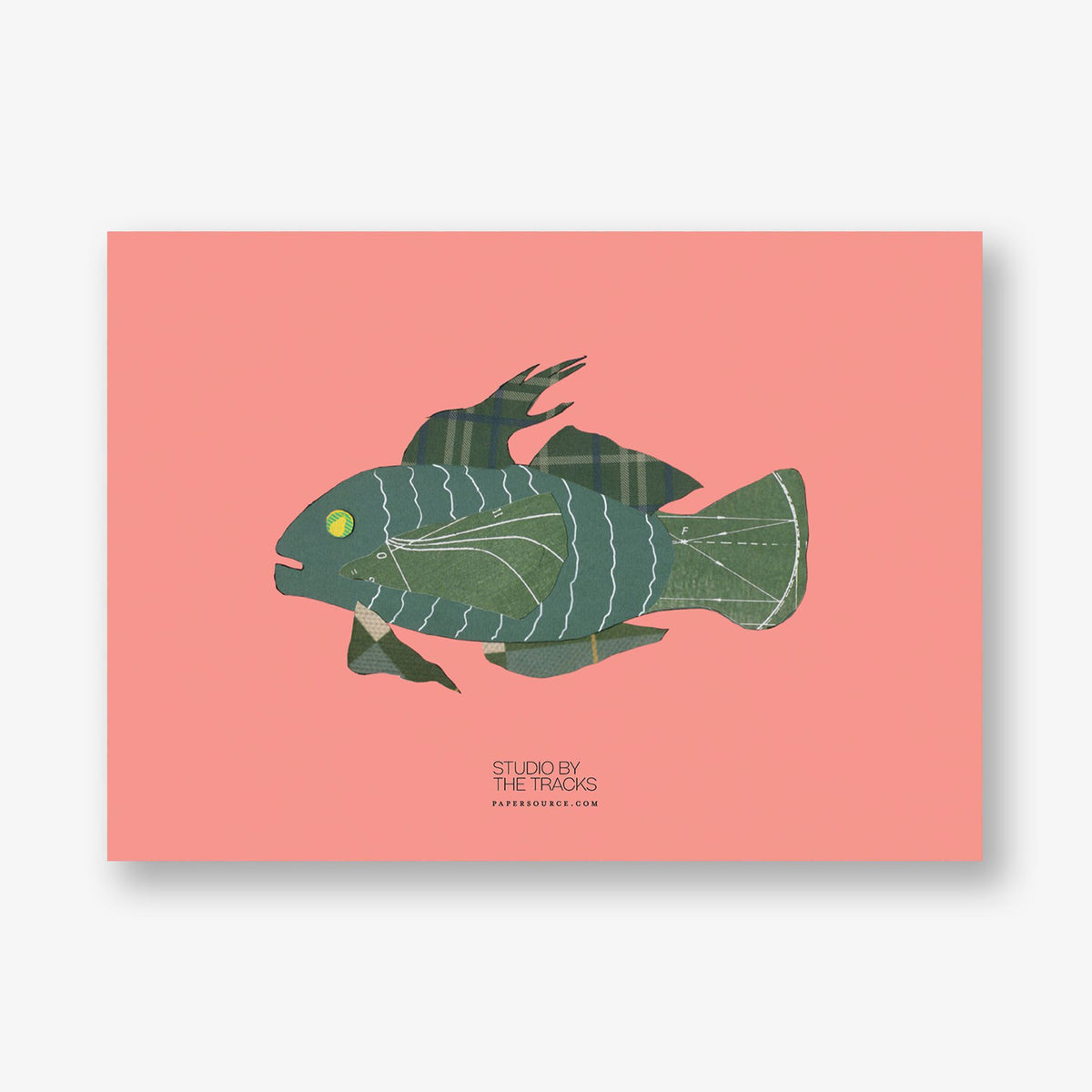 Papier Collé Fish I Stationery