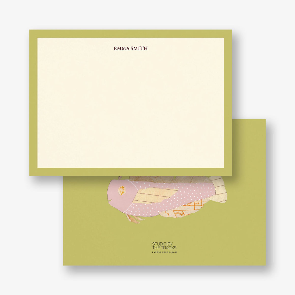 Papier Collé Fish II Stationery