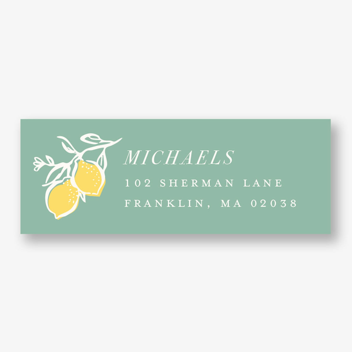 Lemons Return Address Label