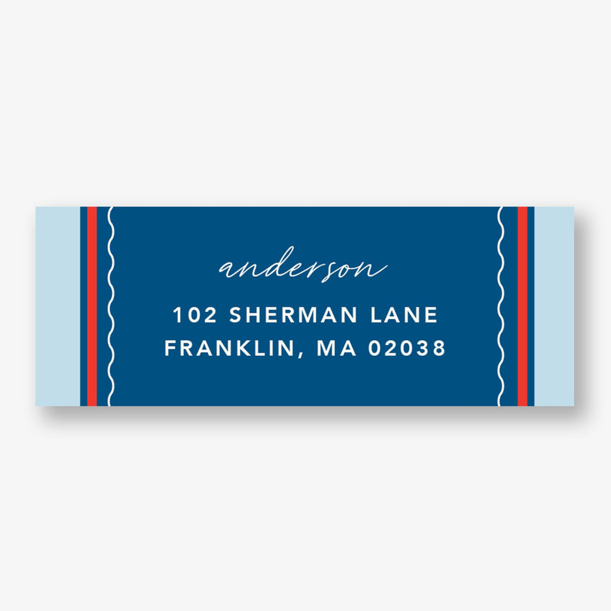 Nautical Return Address Label