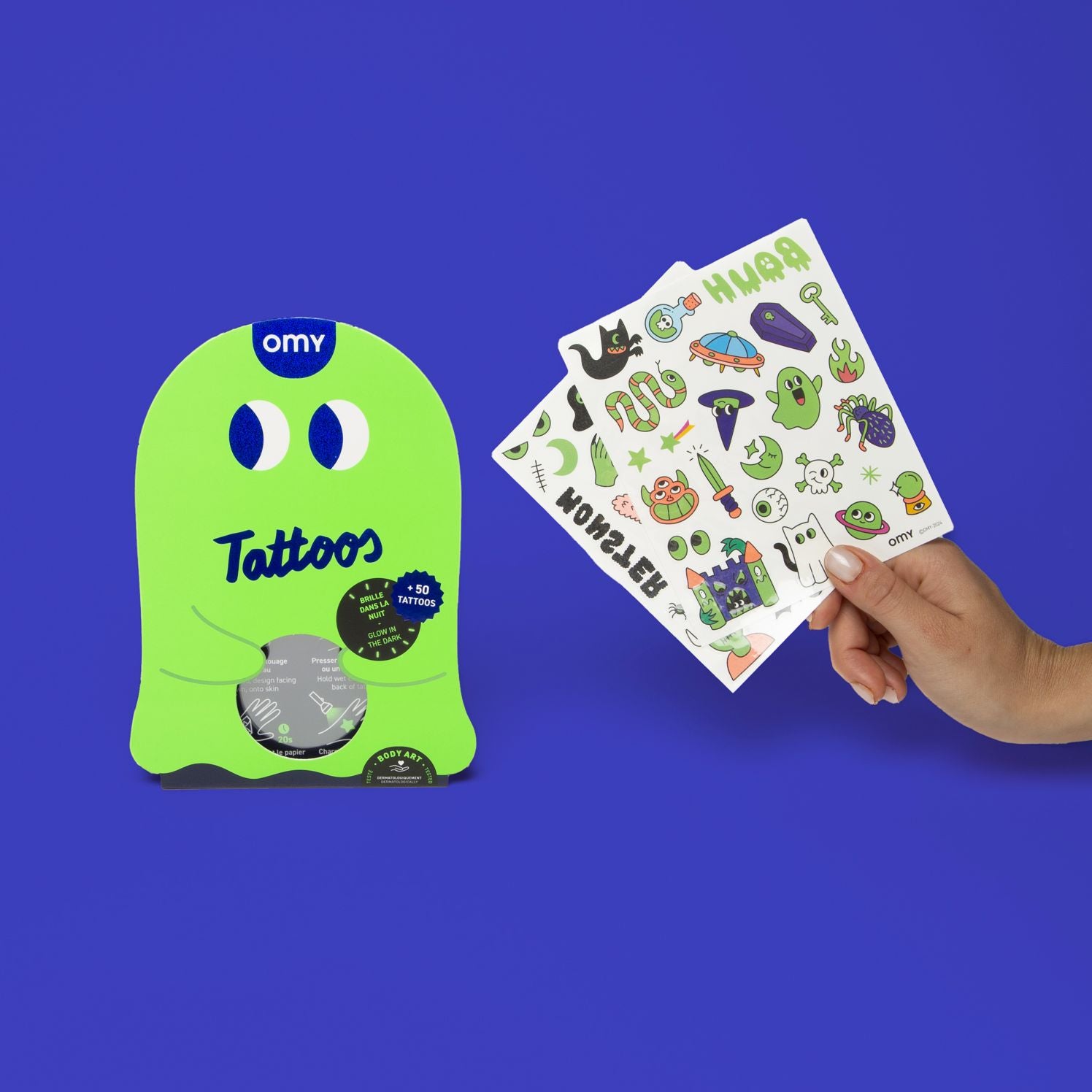 TEMPORARY TATOOS - GLOW IN THE DARK