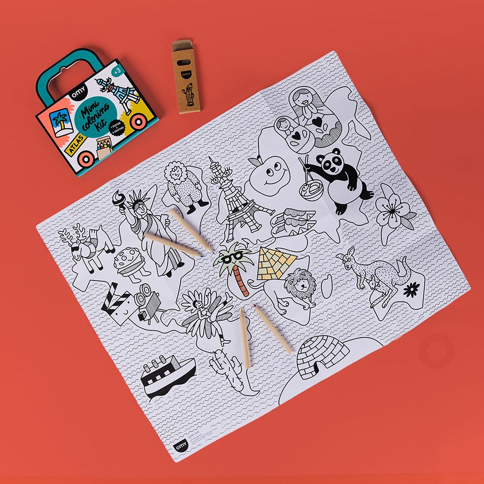 MINI POCKET COLORING ATLAS