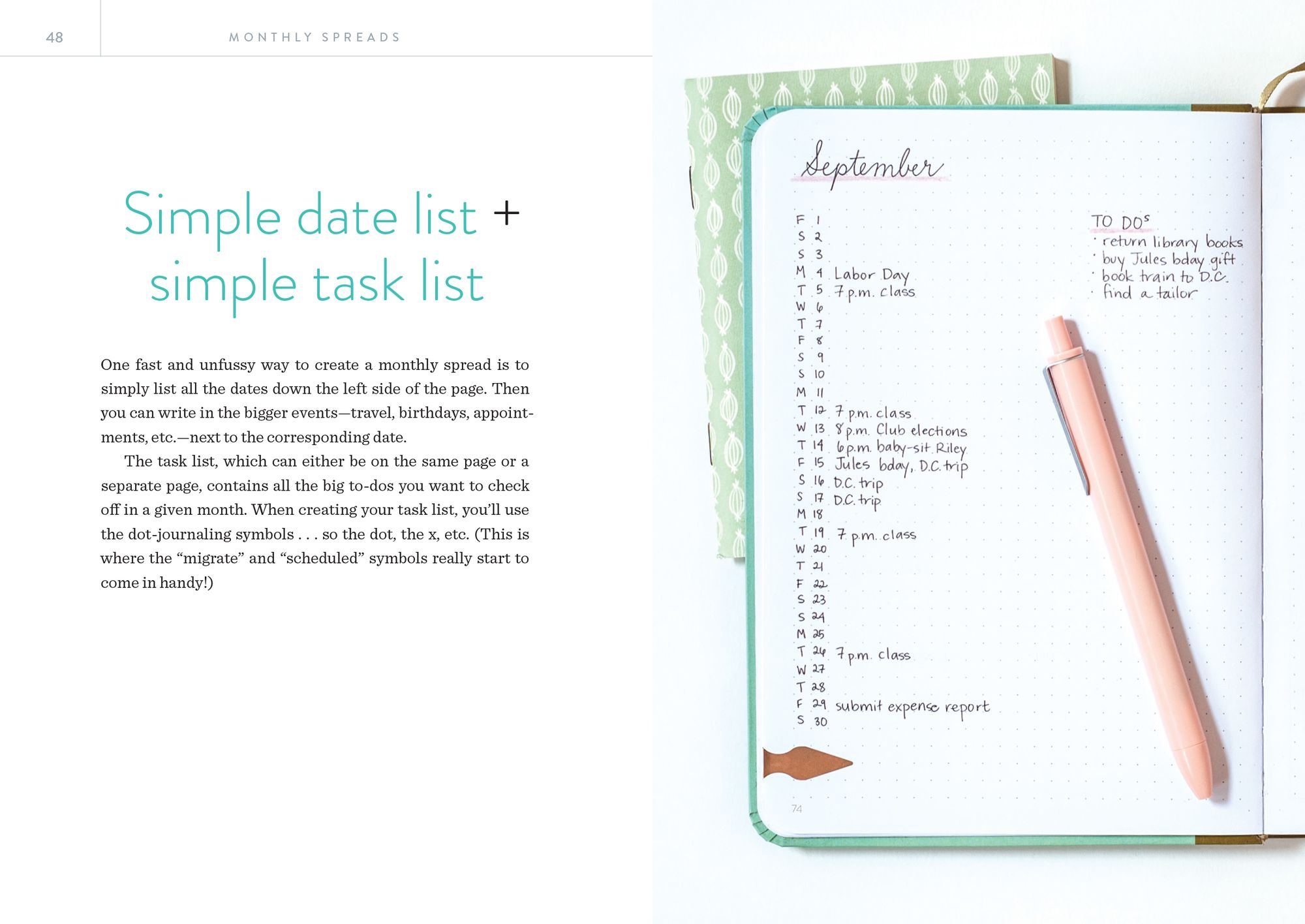 Dot Journaling - The Set: Includes a How-To Guide and a Blank Dot-Grid Journal