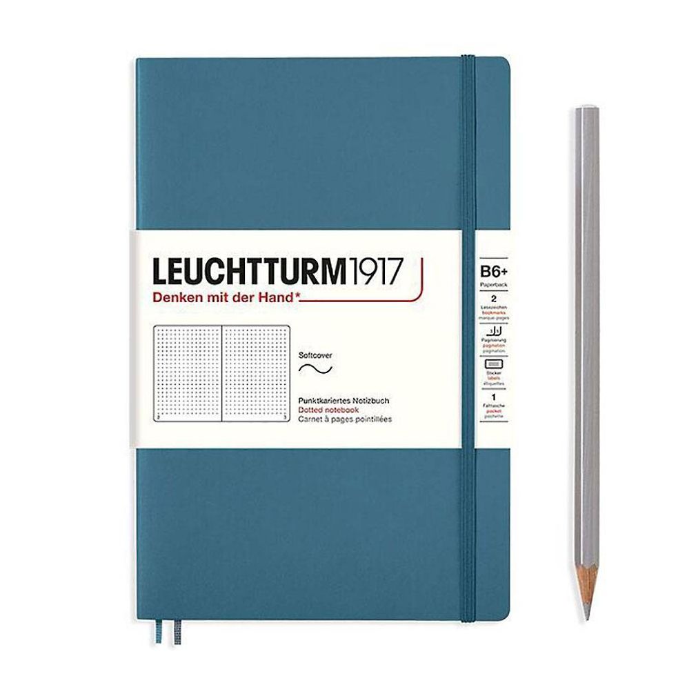 LEUCHTTURM Stone Blue Softcover Dotted Notebook