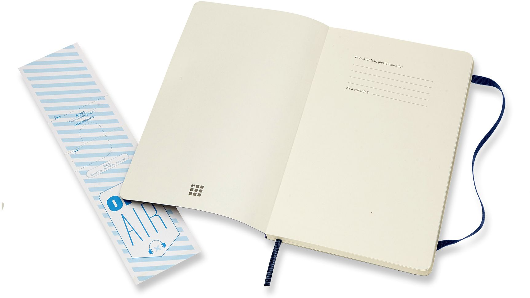 Moleskine Classic Notebook, Large, Ruled, Sapphire Blue, Soft Cover (5 x 8.25)