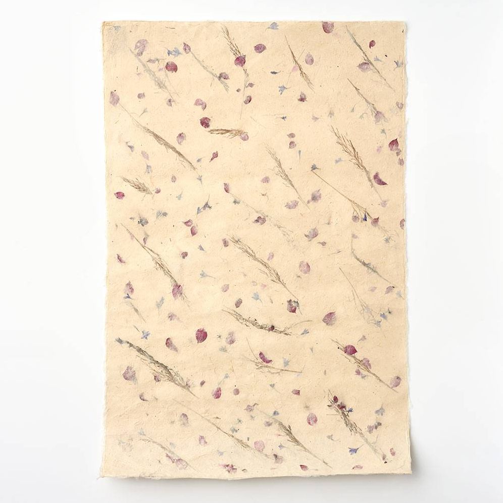 Pressed Mixed Floral Handmade Paper