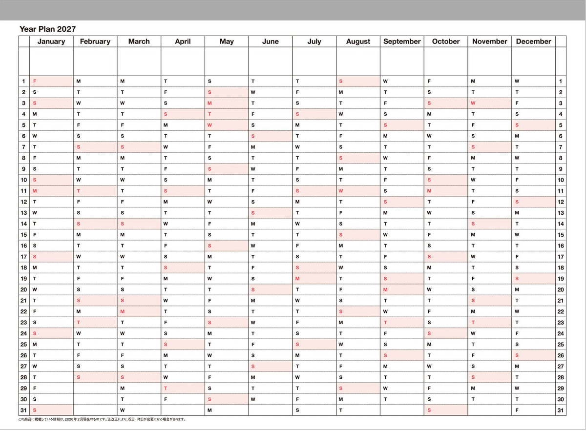 2027 Marks Blue Jan Start S Weekly Desk Planner