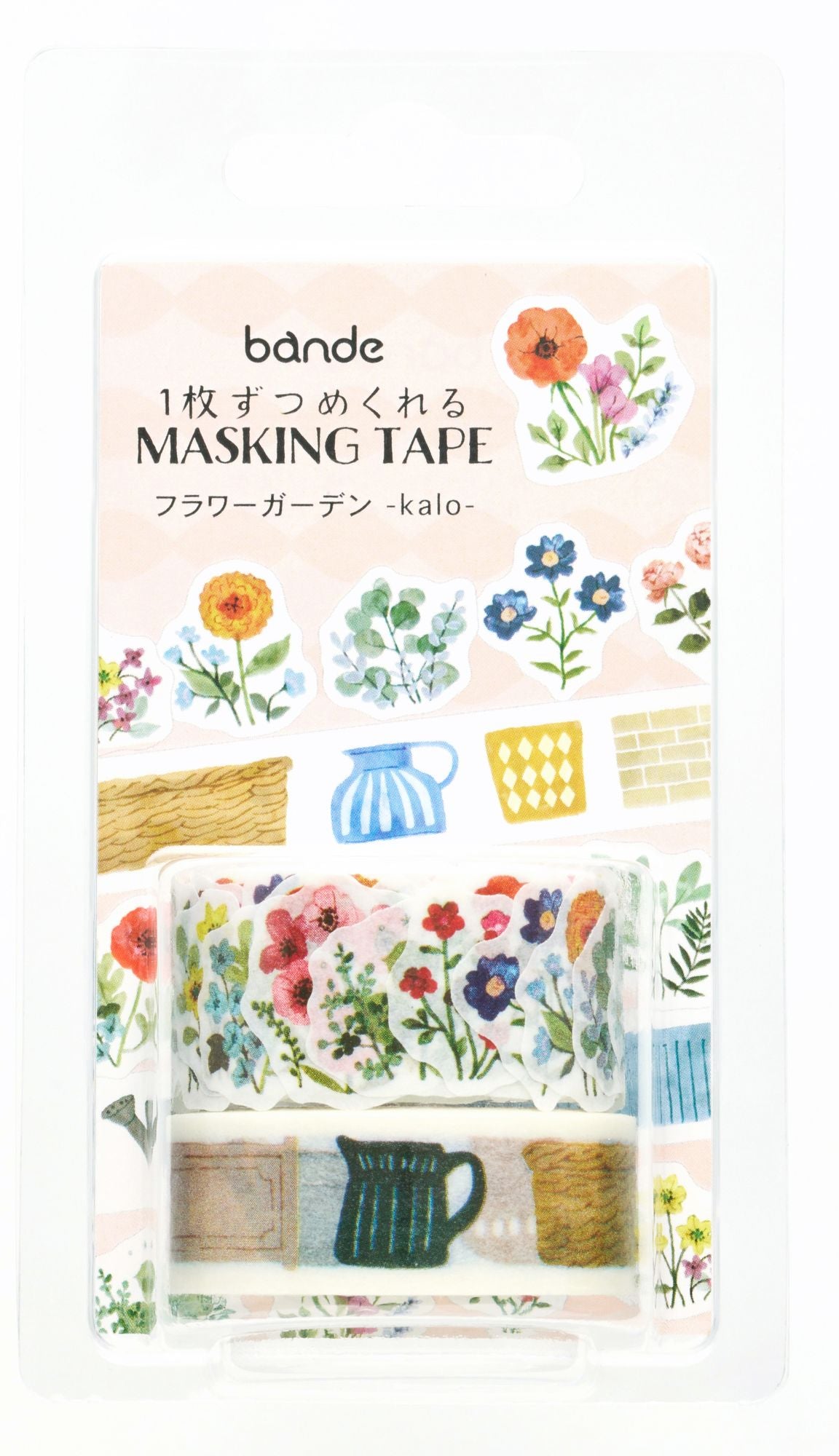 Bande Washi Tape Sticker Roll - Flower Garden Kalo