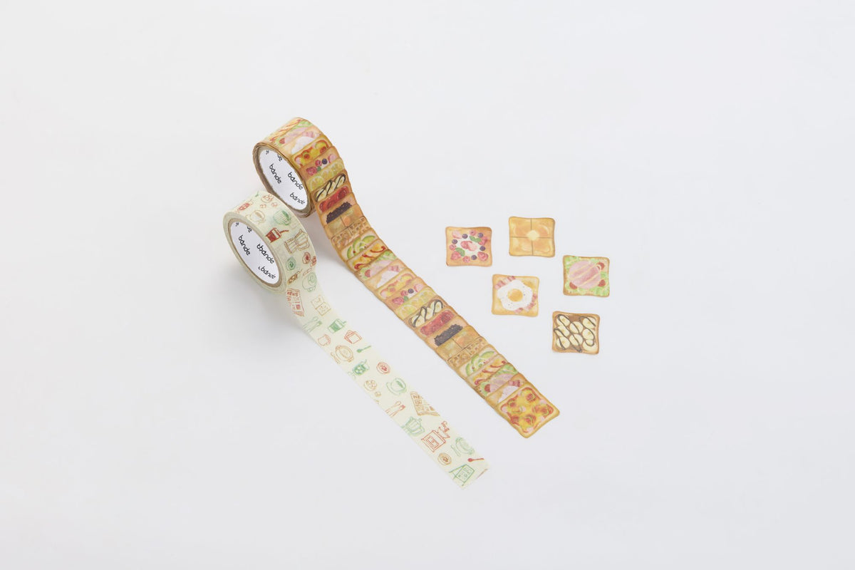 Bande Washi Tape Sticker Roll - Morning Toast