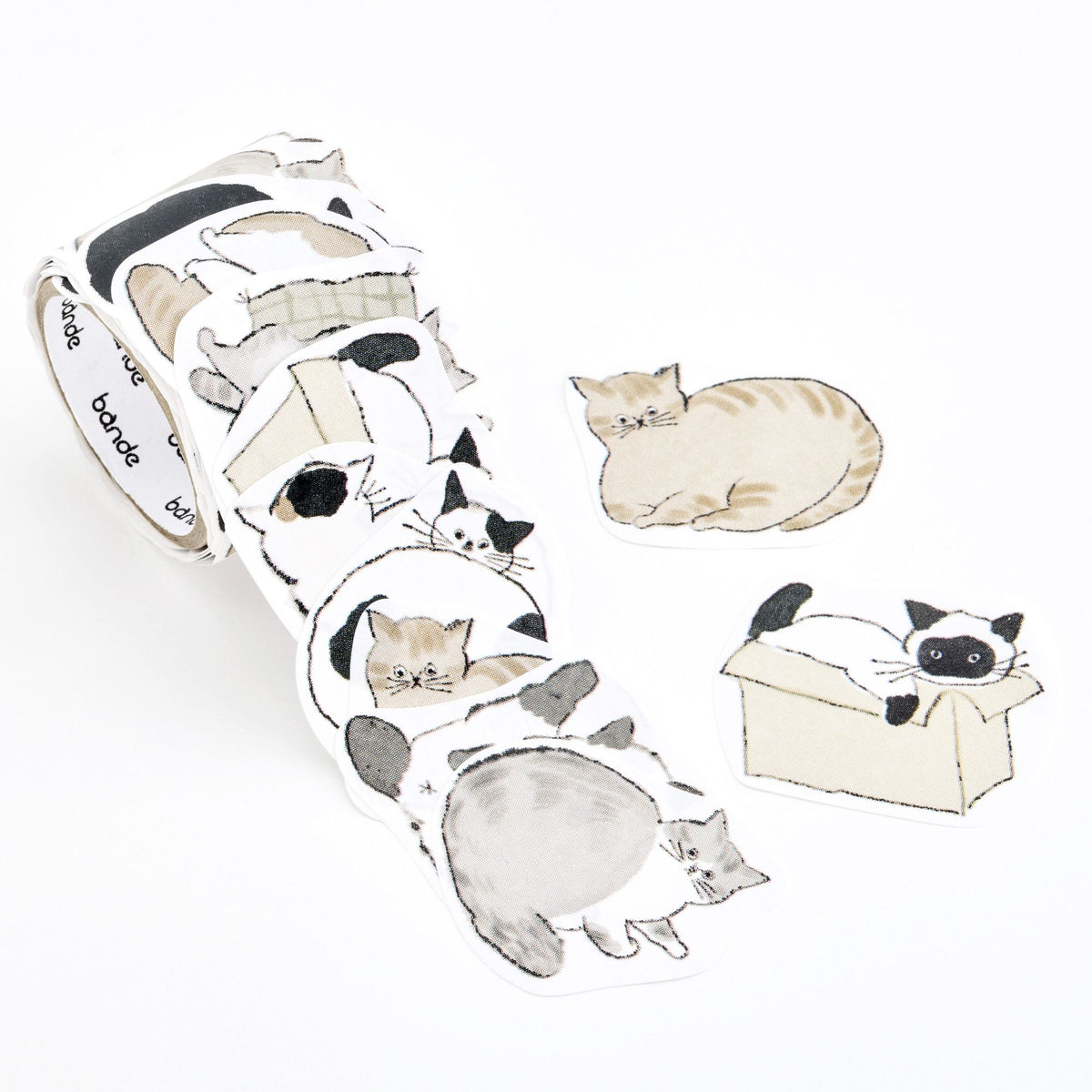 Bande Writable Roll Sticker - Yuru Neko Memo