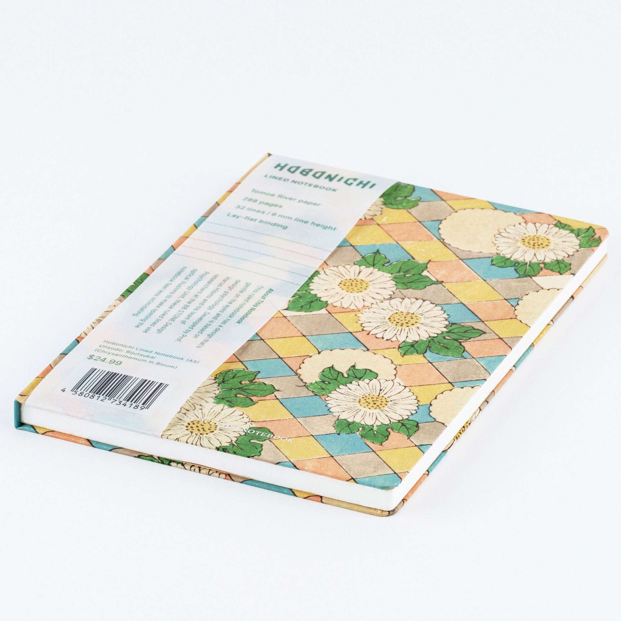 Hobonichi Unsodo: Bijutsukai (Chrysanthemum in Bloom) A5 Lined Notebook