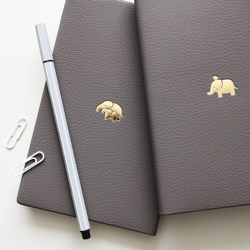 2027 Weekly Slim Diary - Elephant