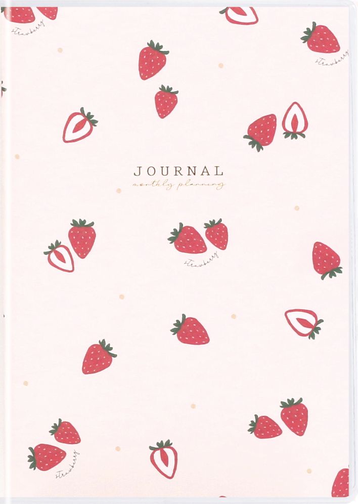 2027 Monthly Diary B6 Puchi Fruits Pink