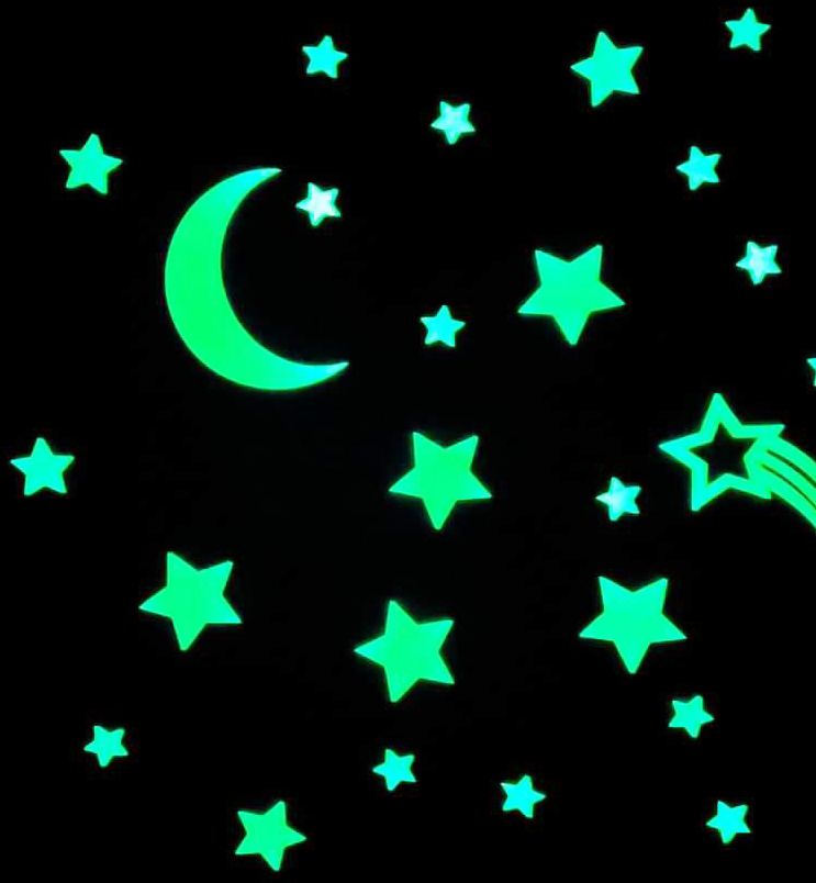 GLOPLAY Glow-in-the-dark stickers Starry Night