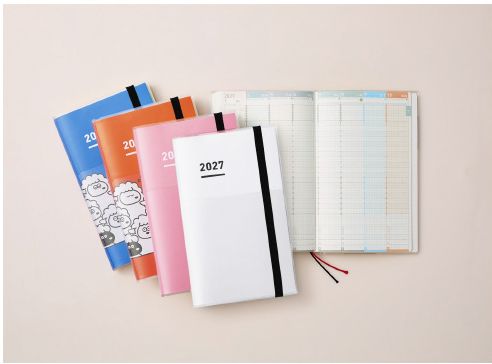 2027 Kokuyo Jibun Techno First Kit Pink A5 Slim