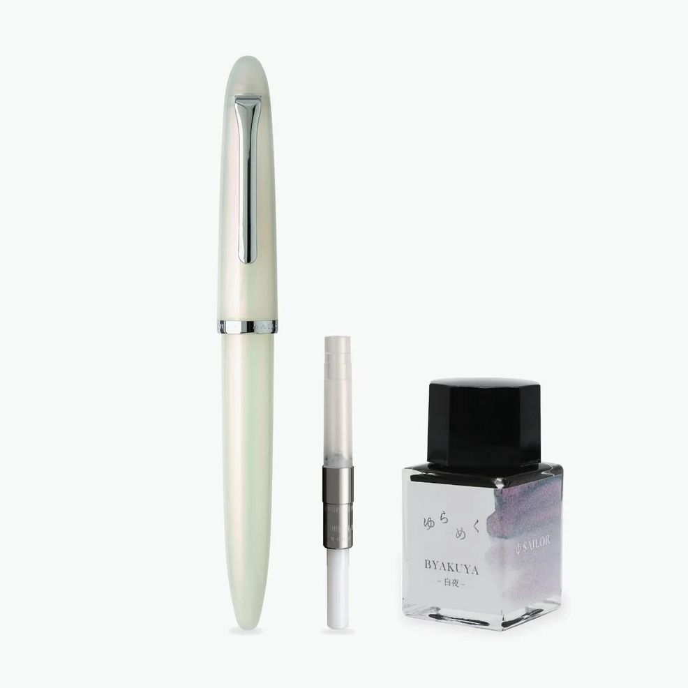 Sailor Profit Jr. White Knight Yurameku Byukaku pen and ink set