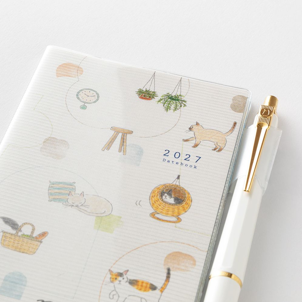 2027 Midori Pocket Diary Mini Cat