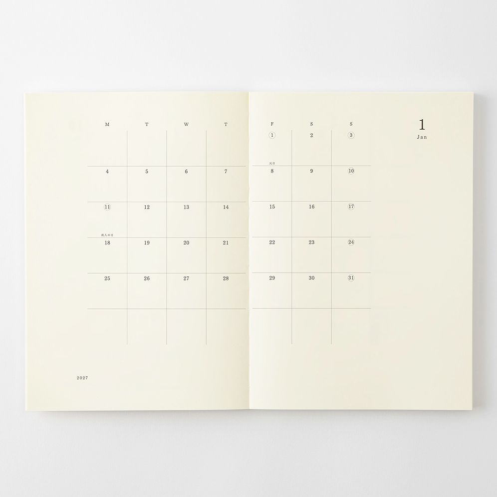 2027 Midori MD Notebook Diary A5
