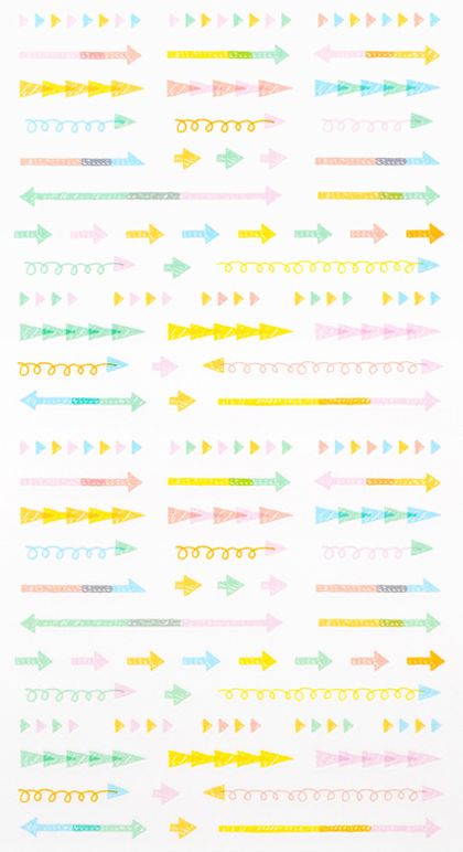 Midori Stickers - Pastel Arrows