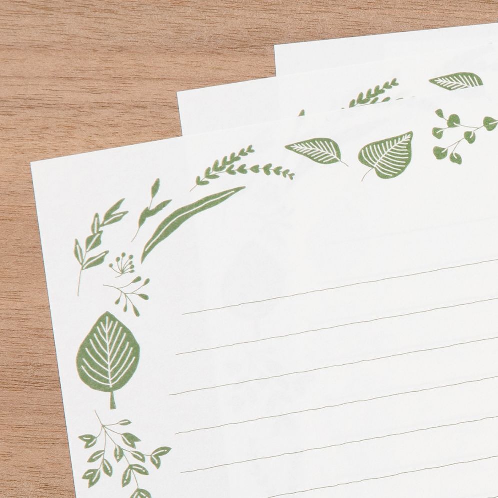 Midori Leaves Letter Writing Set