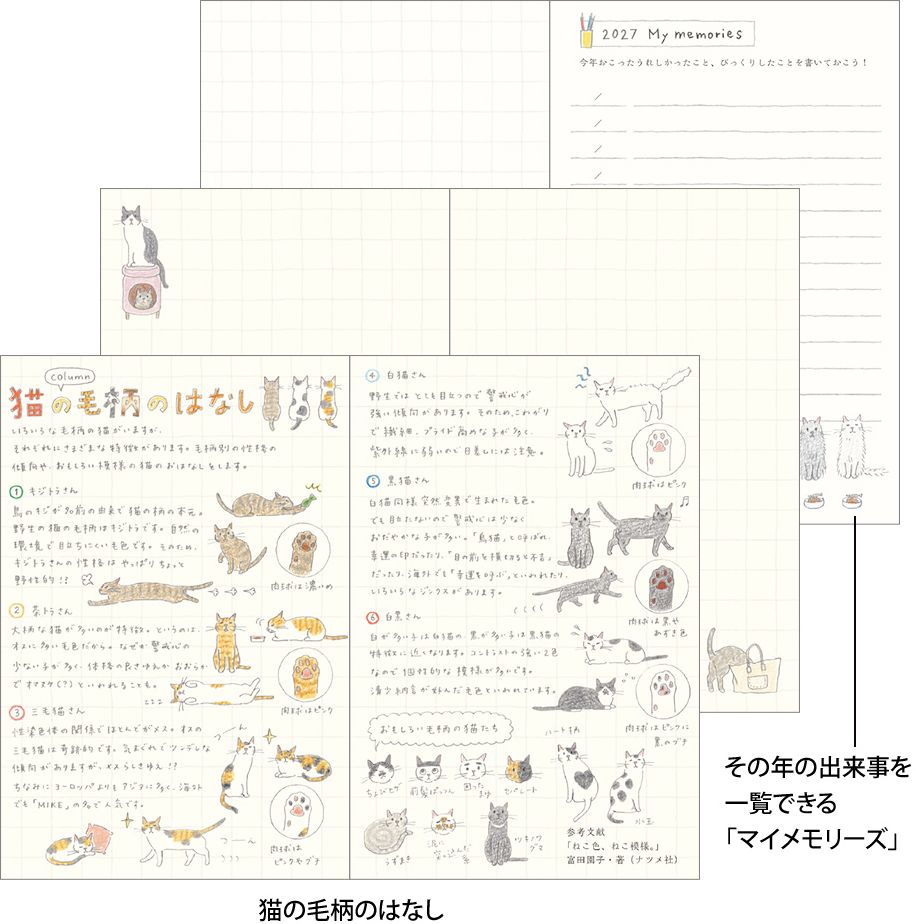 2027 NB Desktop Calendar Cat
