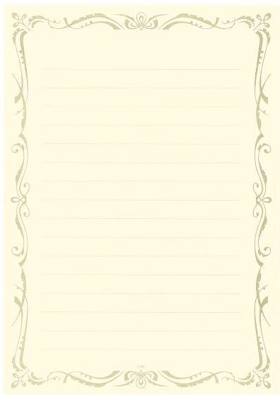 L.Writing Paper Cream A5 Lined