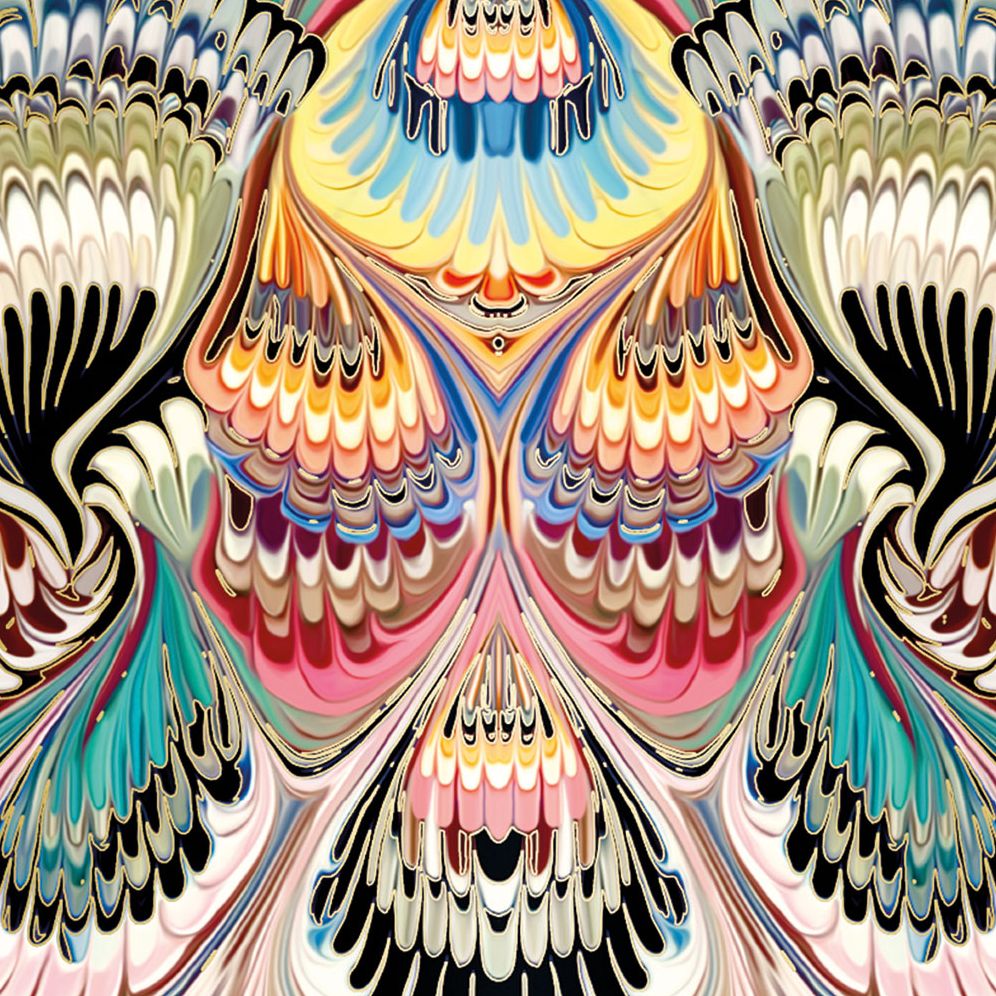 Marble Foil Flat Wrap