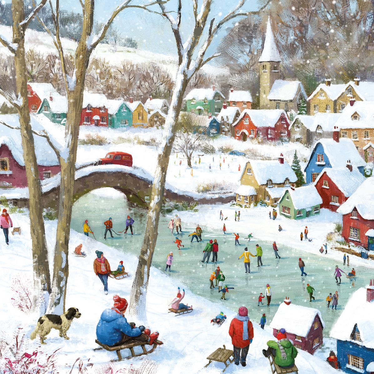 Fun in the Snow Boxed Cards Set of 8