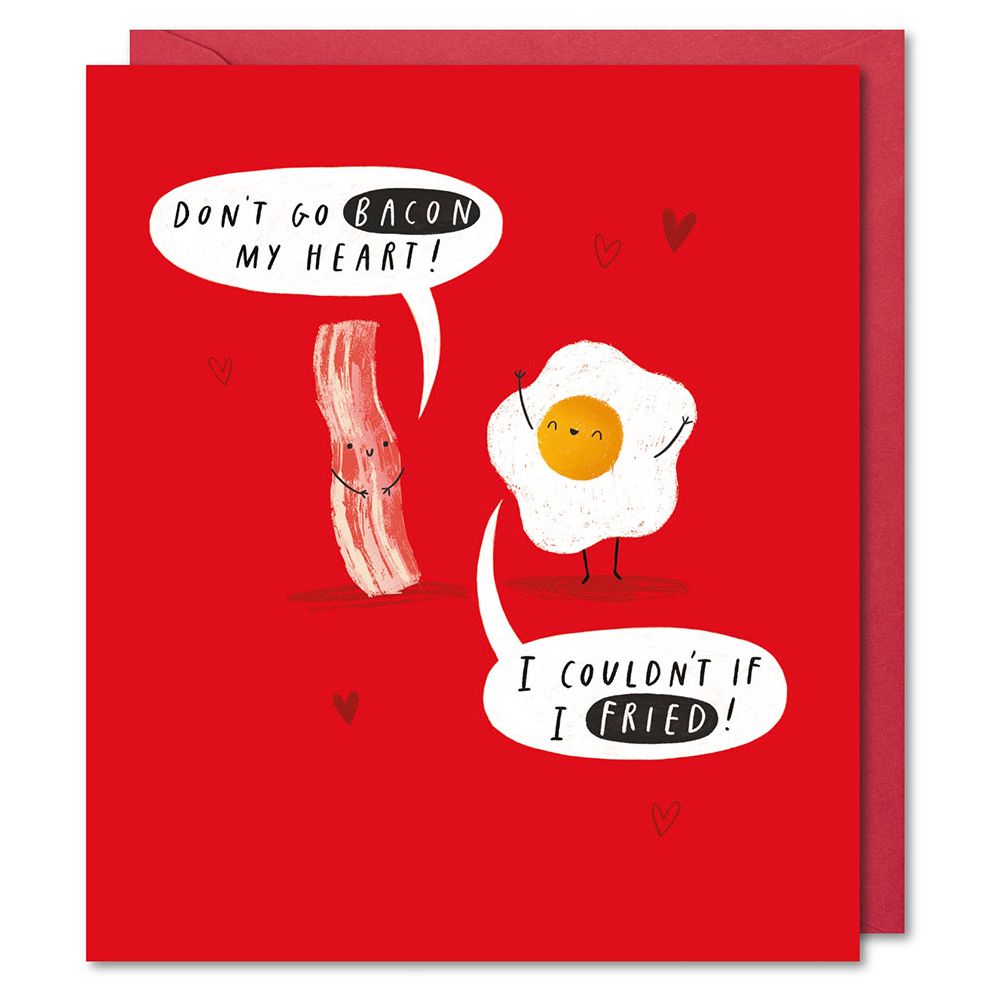 Bacon and Egg Pun-Believable Love Card