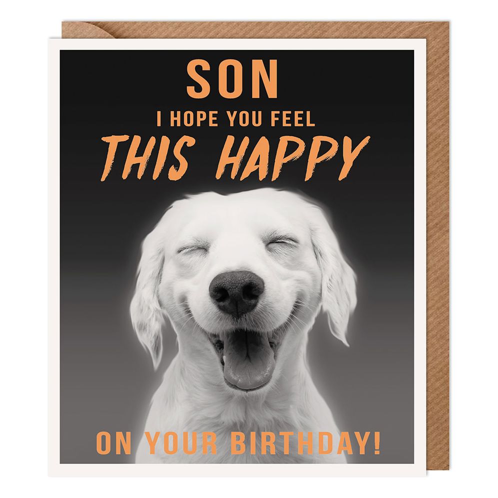 Labrador Son Birthday Card
