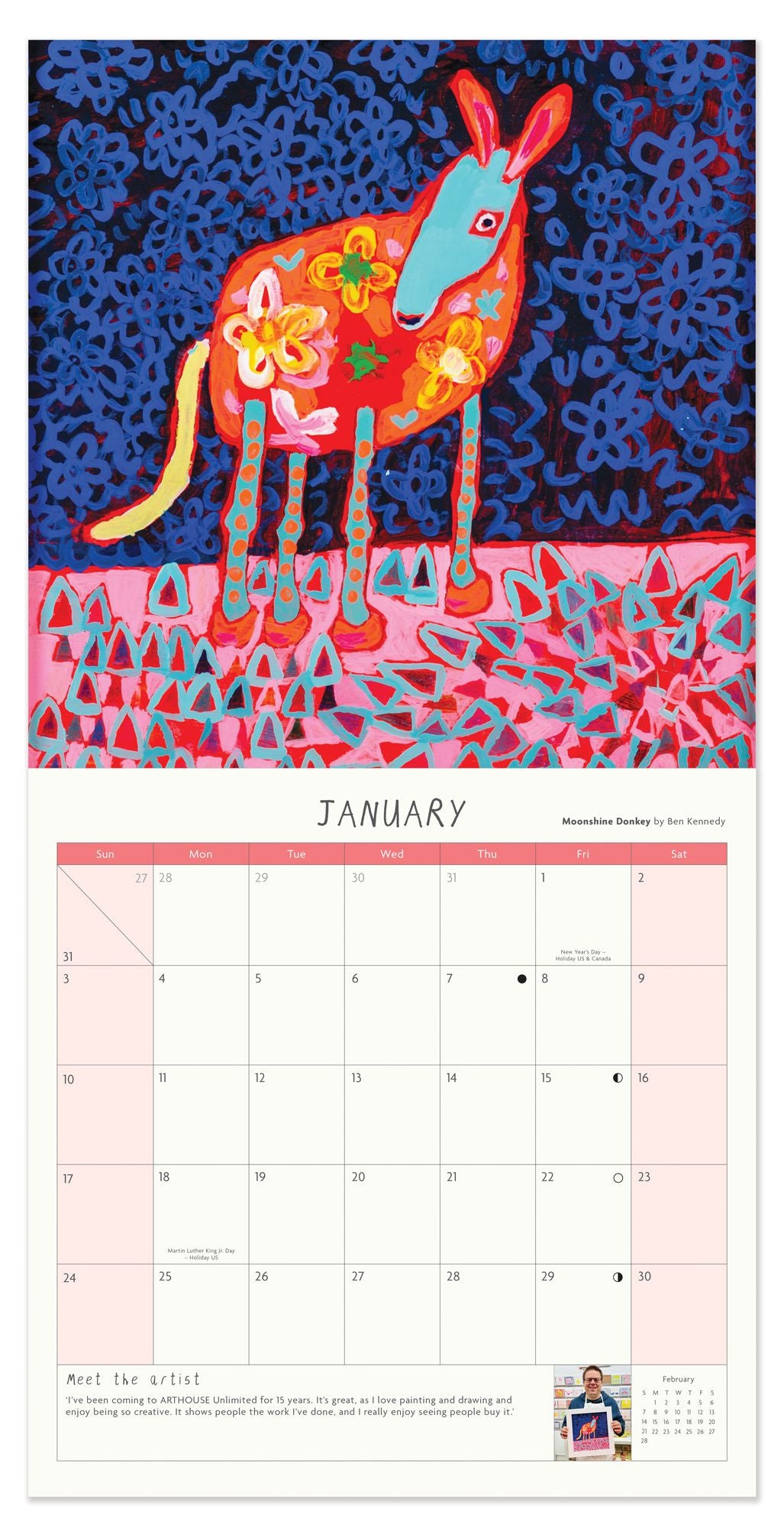 2027 Arthouse Unlimited SQ Calendar