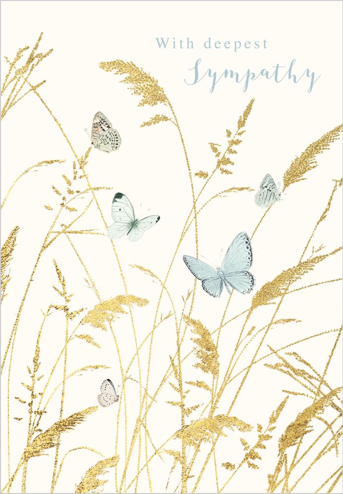 Butterflies Sympathy Greeting Card