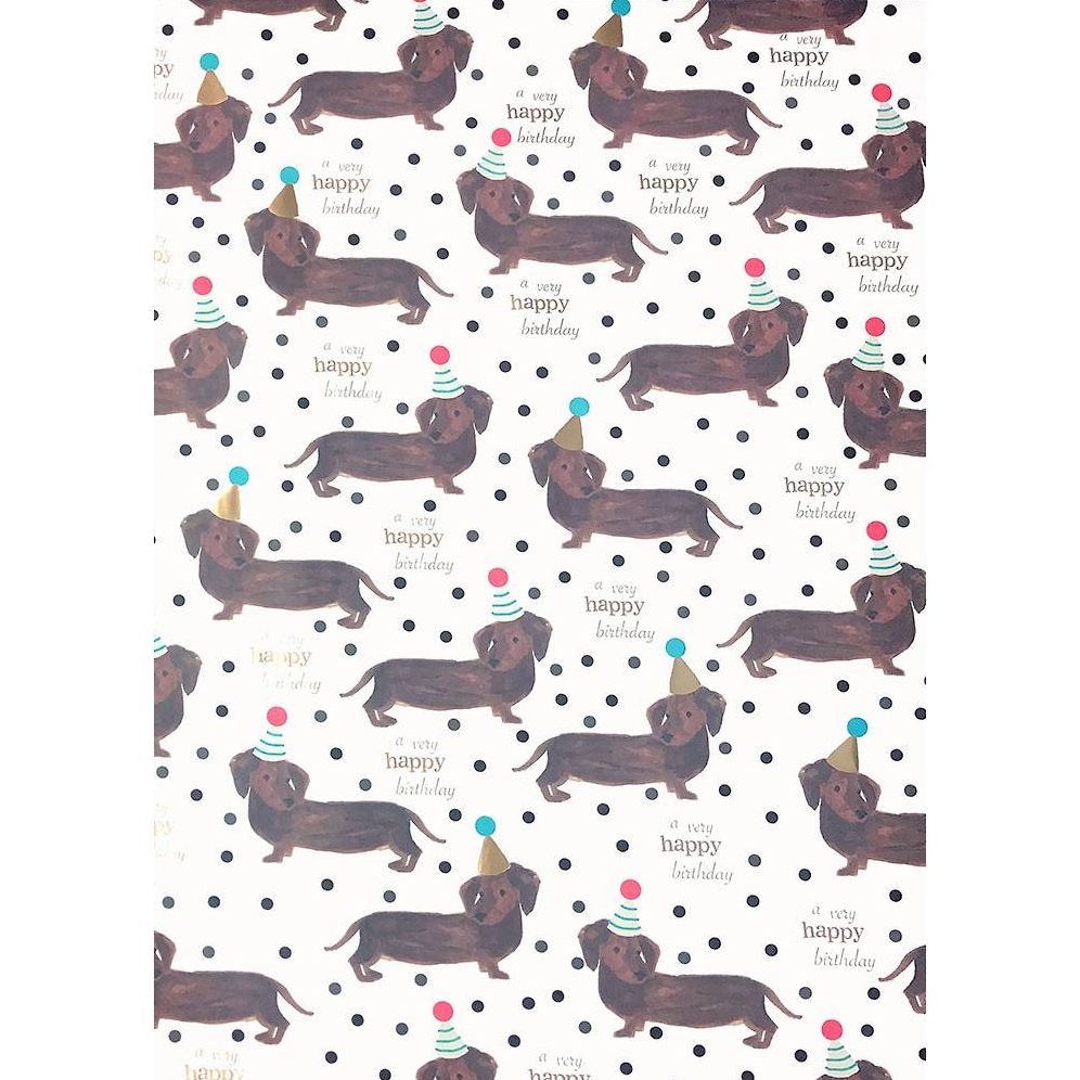 Birthday Dogs Flat Wrap