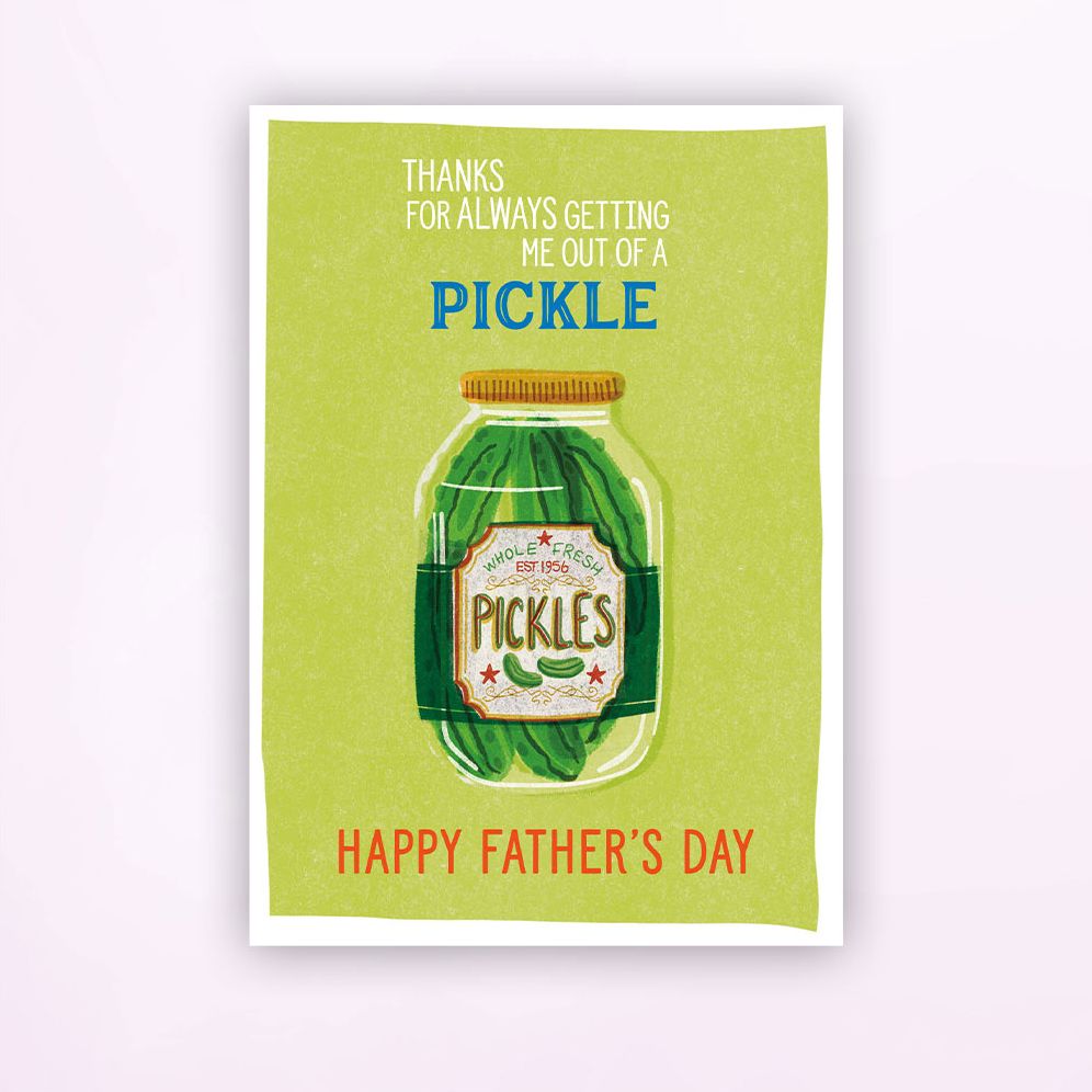 Pickle Jar Father's Day Card