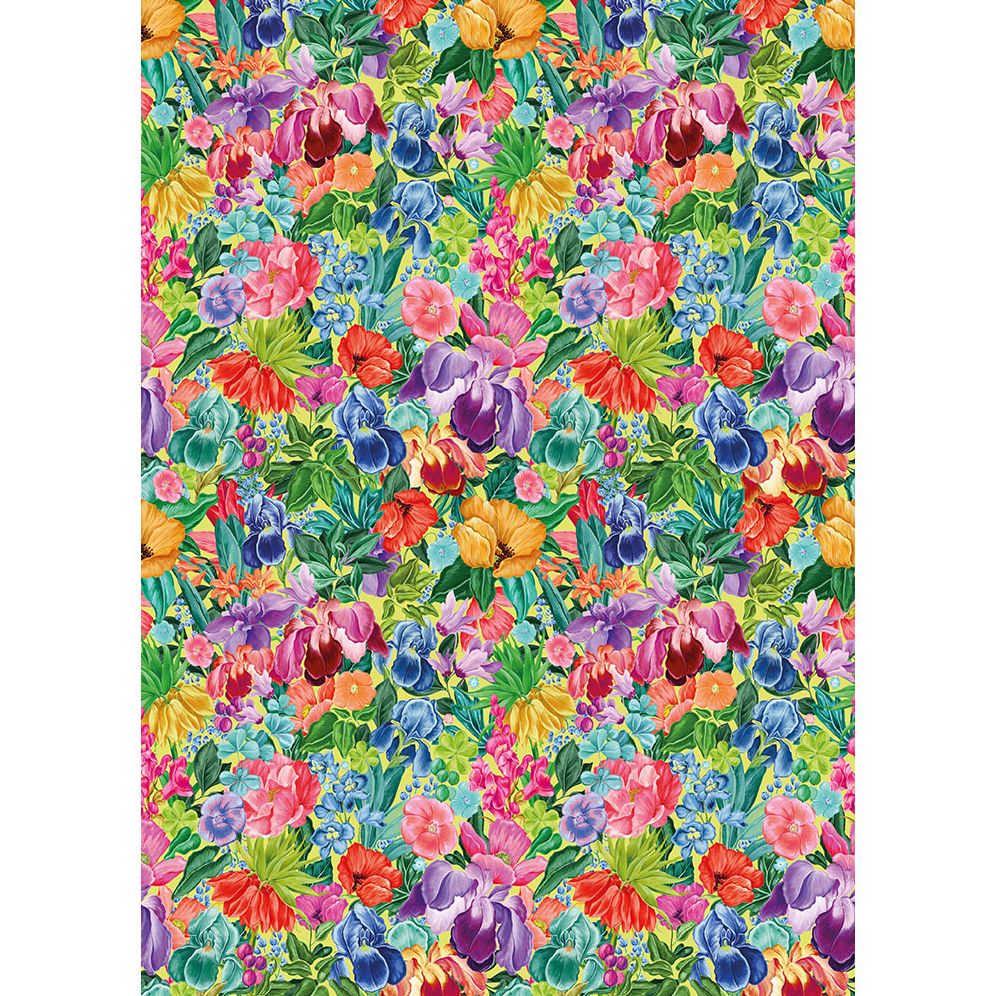 Bright Floral Flat Wrap