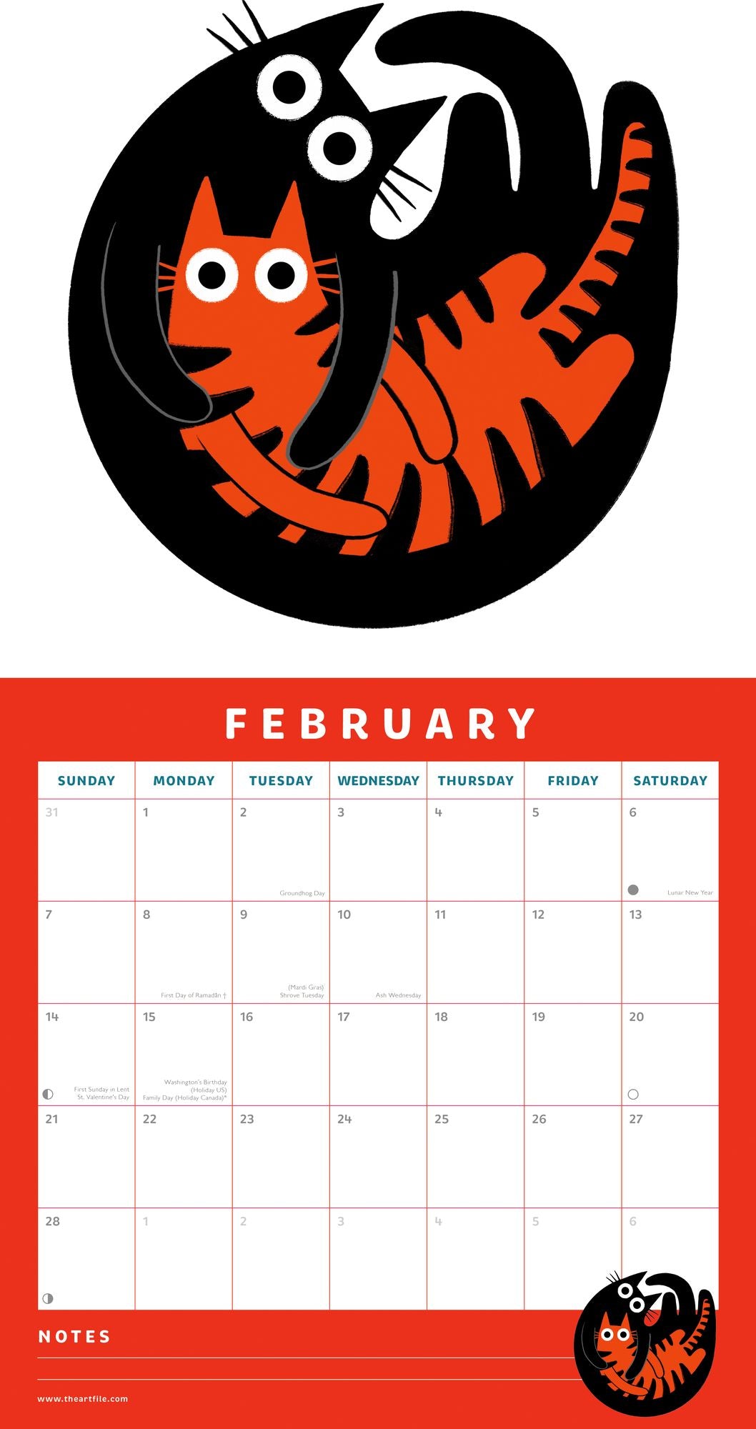 2027 Catwalk Wall Calendar
