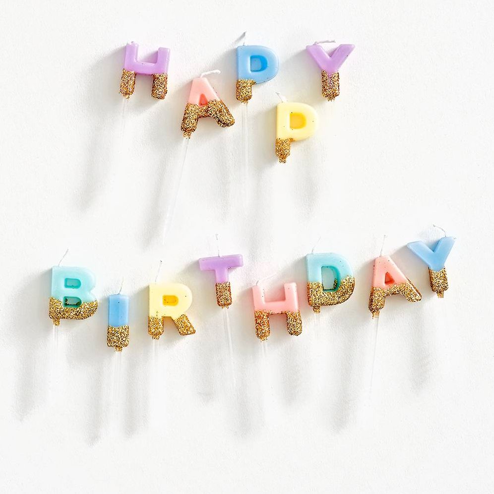 Happy Birthday Glitter Candles