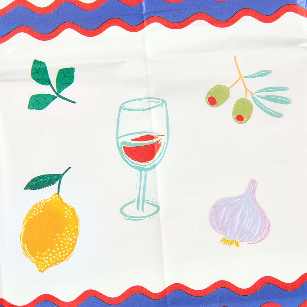 Bon Appetit Paper Table Cover