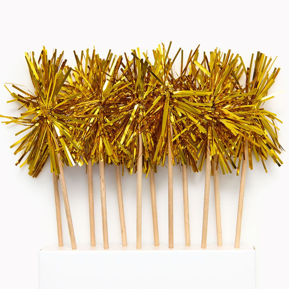 Gold Pom Party Picks