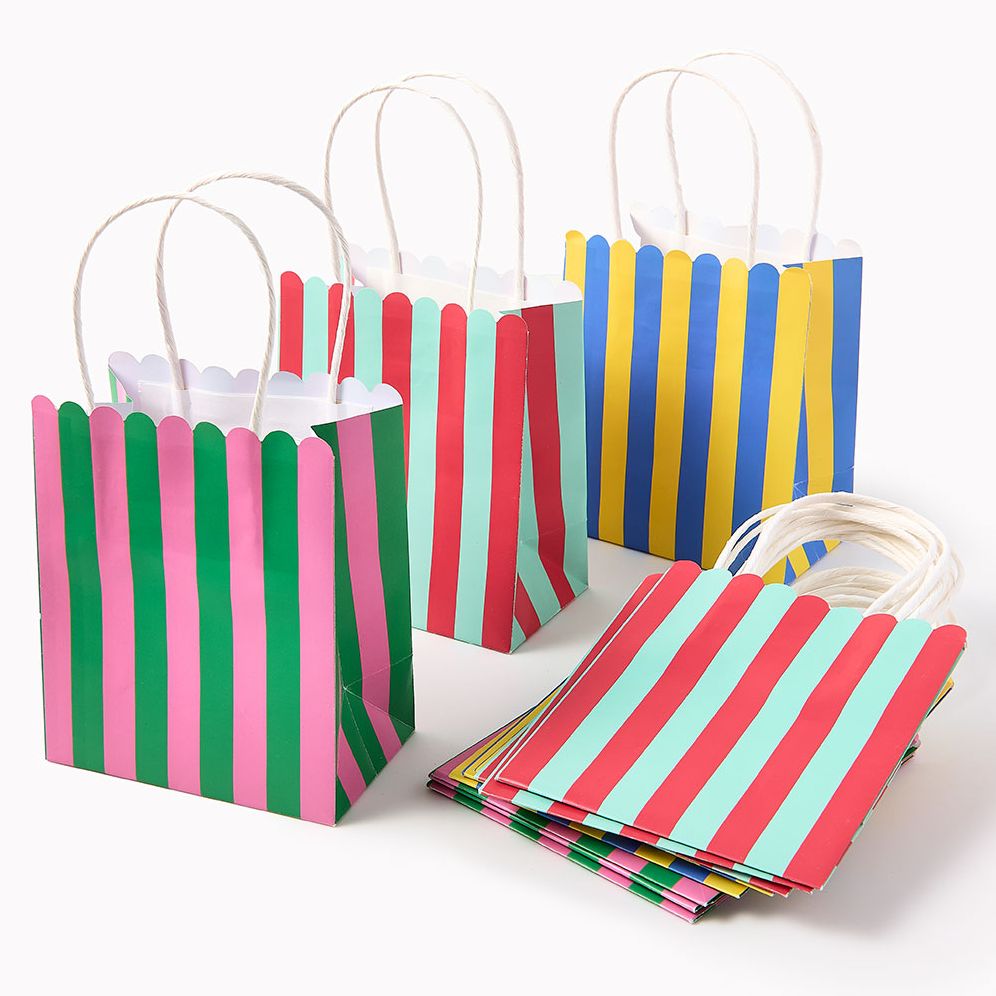 Stripe Treat Bags S/12